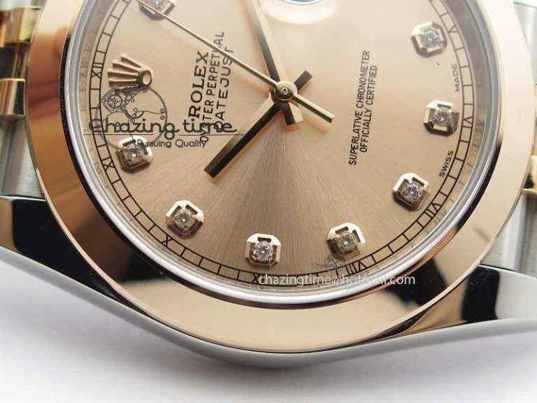 Bold DateJust 41mm 126303 Noob 1:1 Best Edition RG Wrapped RG Diamond Dial On Jubilee Bracelet A 3783