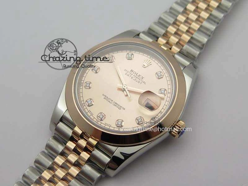 Bold DateJust 41mm 126303 Noob 1:1 Best Edition RG Wrapped RG Diamond Dial On Jubilee Bracelet A 3783