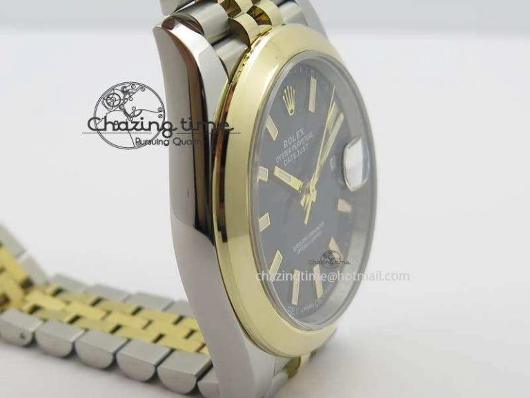 DateJust 41mm 126303 Noob 1:1 Best Edition YG Wrapped Black Dial On SS YG Jubilee Bracelet A Snug 3760