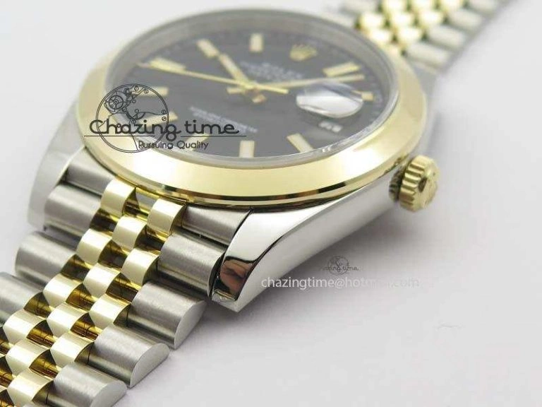 DateJust 41mm 126303 Noob 1:1 Best Edition YG Wrapped Black Dial On SS YG Jubilee Bracelet A Snug 3760