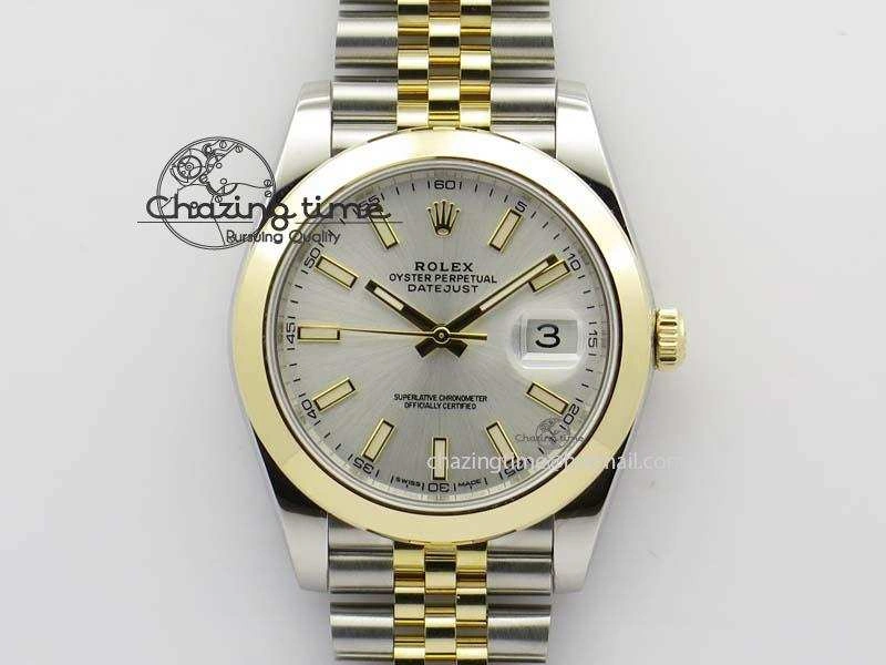DateJust 41mm 126303 Noob 1:1 Best Edition YG Wrapped Silver Dial On SS YG Jubilee Bracelet A GoodFit 3764