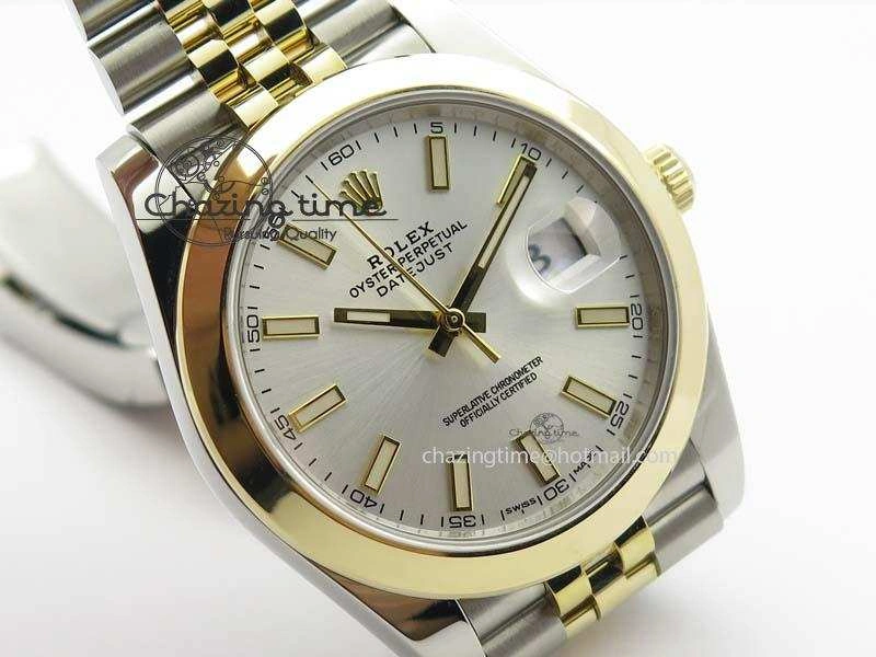 DateJust 41mm 126303 Noob 1:1 Best Edition YG Wrapped Silver Dial On SS YG Jubilee Bracelet A GoodFit 3764