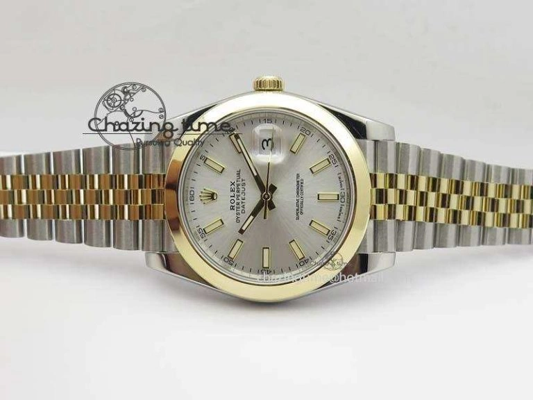 DateJust 41mm 126303 Noob 1:1 Best Edition YG Wrapped Silver Dial On SS YG Jubilee Bracelet A GoodFit 3764