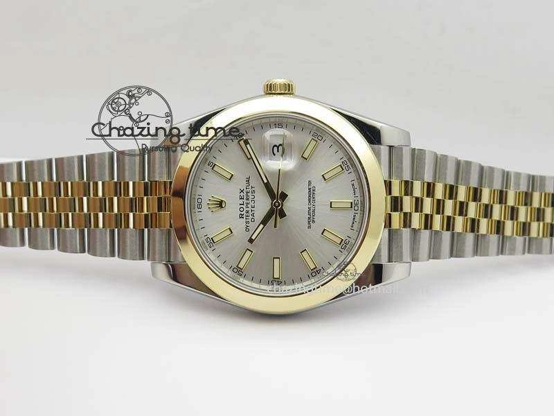 DateJust 41mm 126303 Noob 1:1 Best Edition YG Wrapped Silver Dial On SS YG Jubilee Bracelet A GoodFit 3764