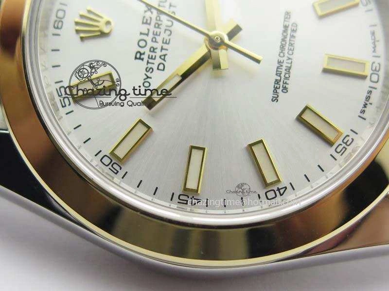 DateJust 41mm 126303 Noob 1:1 Best Edition YG Wrapped Silver Dial On SS YG Jubilee Bracelet A GoodFit 3764