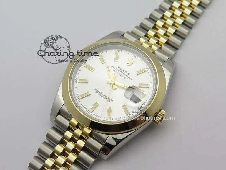 DateJust 41mm 126303 Noob 1:1 Best Edition YG Wrapped Silver Dial On SS YG Jubilee Bracelet A GoodFit 3764