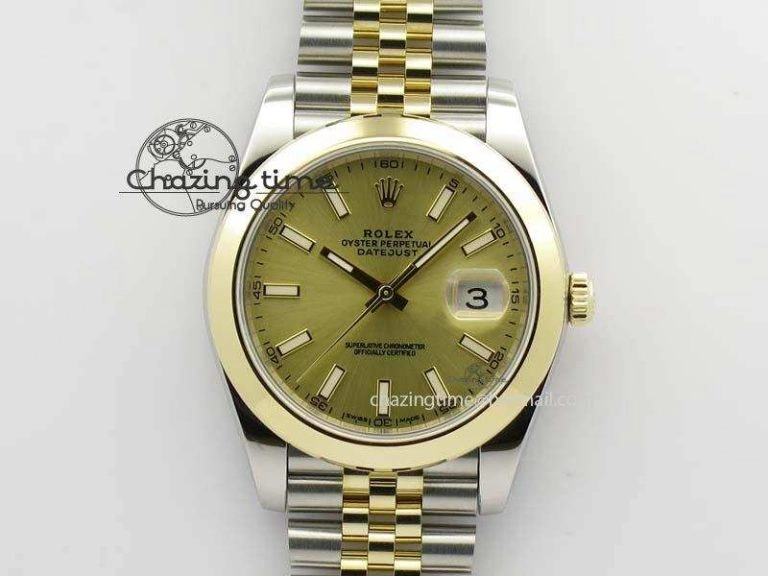 DateJust 41mm 126303 Noob 1:1 Best Edition YG Wrapped YG Dial On SS YG Jubilee Bracelet A Affordable 3761