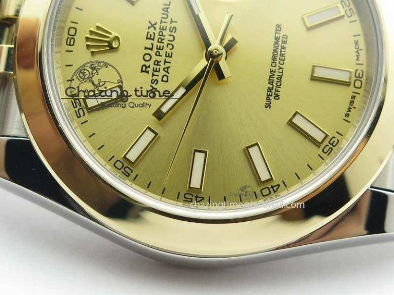 DateJust 41mm 126303 Noob 1:1 Best Edition YG Wrapped YG Dial On SS YG Jubilee Bracelet A Affordable 3761