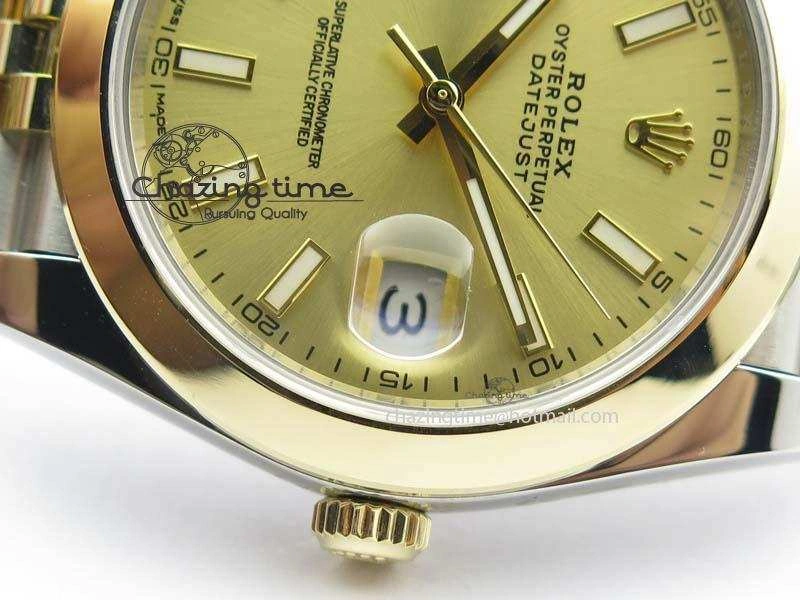 DateJust 41mm 126303 Noob 1:1 Best Edition YG Wrapped YG Dial On SS YG Jubilee Bracelet A Affordable 3761