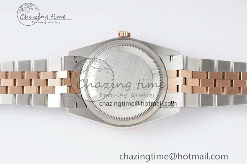 DateJust 41mm 126331 DIWF 1:1 Best Edition 904L Steel Gray Dial Green Roman Marker on SS RG Jubilee Bracelet SA FreshLook 2320