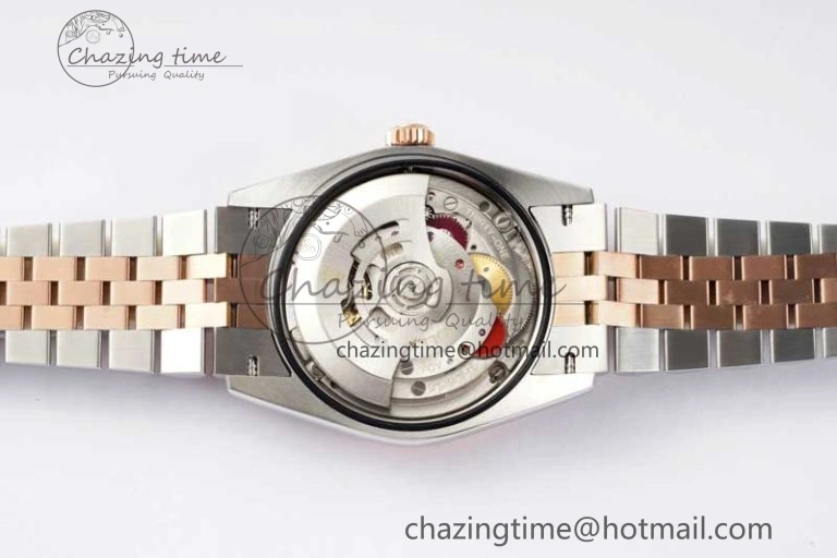 DateJust 41mm 126331 DIWF 1:1 Best Edition 904L Steel Gray Dial Green Roman Marker on SS RG Jubilee Bracelet SA FreshLook 2320