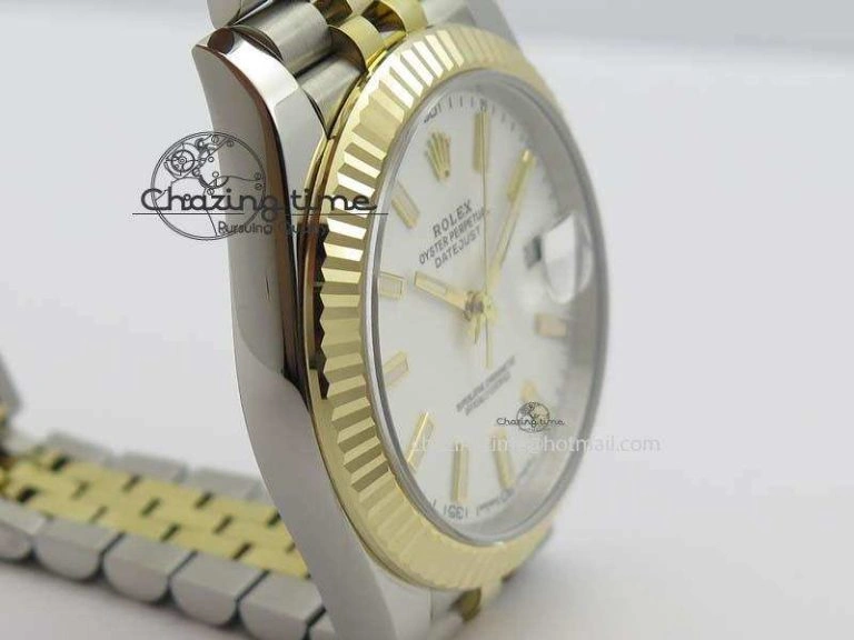DateJust 41mm 126333 Noob 1:1 Best Edition YG Wrapped White Dial On SS YG Jubilee Bracelet A Fashionable 3758