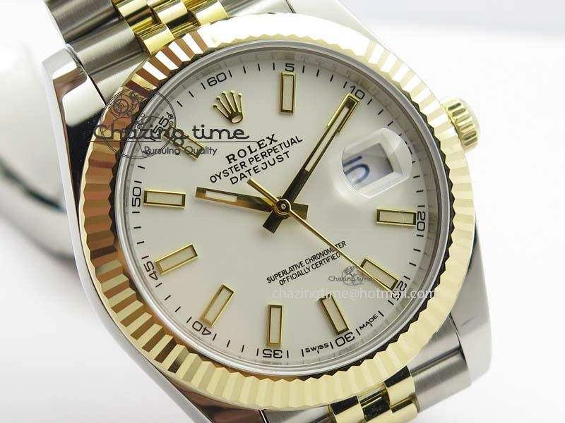 DateJust 41mm 126333 Noob 1:1 Best Edition YG Wrapped White Dial On SS YG Jubilee Bracelet A Fashionable 3758