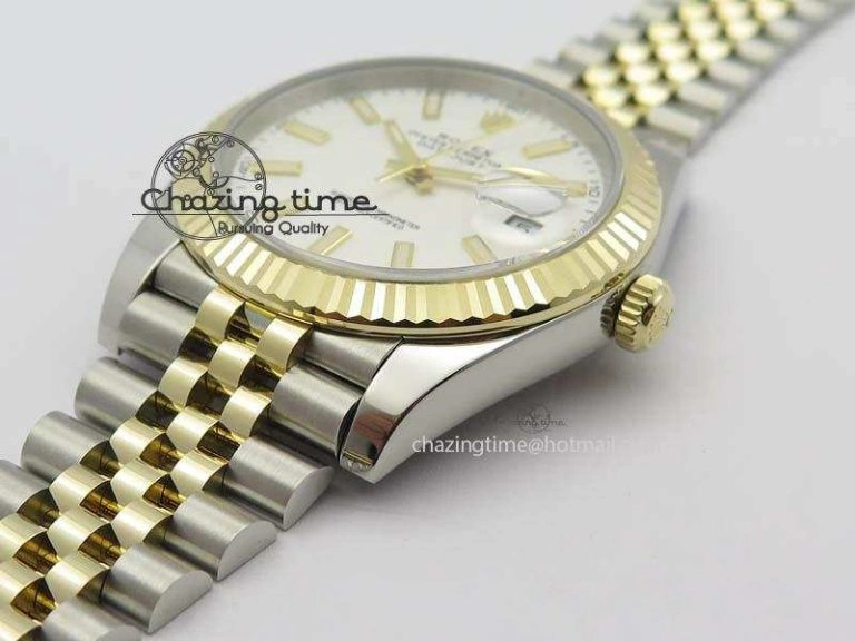 DateJust 41mm 126333 Noob 1:1 Best Edition YG Wrapped White Dial On SS YG Jubilee Bracelet A Fashionable 3758