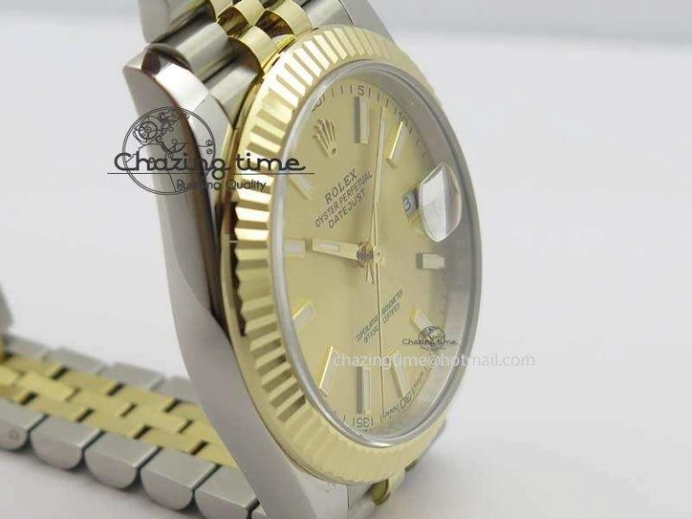 Durable DateJust 41mm 126333 Noob 1:1 Best Edition YG Wrapped YG Dial On SS YG Jubilee Bracelet A 3757