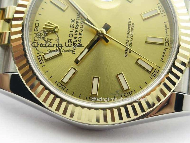 Durable DateJust 41mm 126333 Noob 1:1 Best Edition YG Wrapped YG Dial On SS YG Jubilee Bracelet A 3757