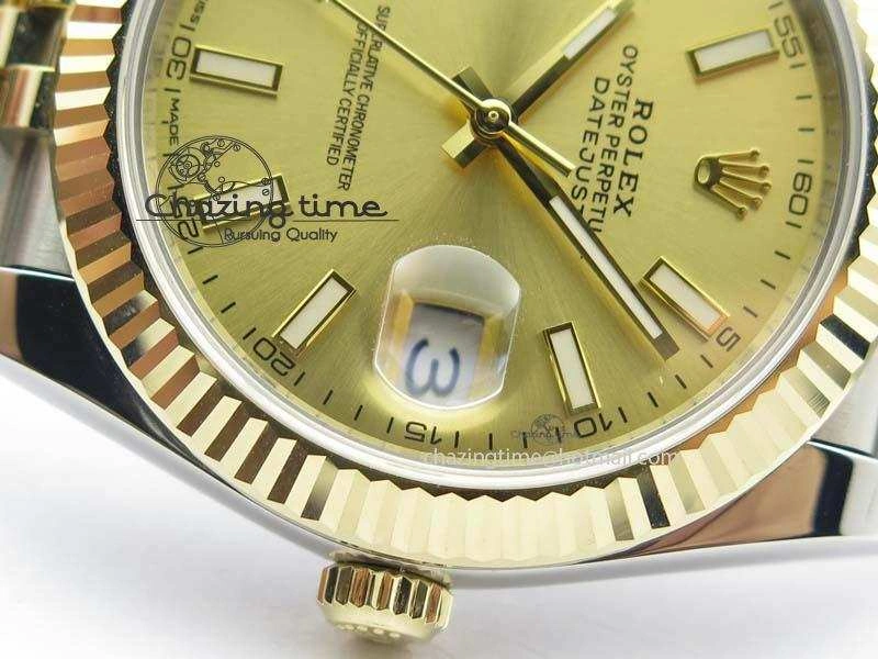 Durable DateJust 41mm 126333 Noob 1:1 Best Edition YG Wrapped YG Dial On SS YG Jubilee Bracelet A 3757