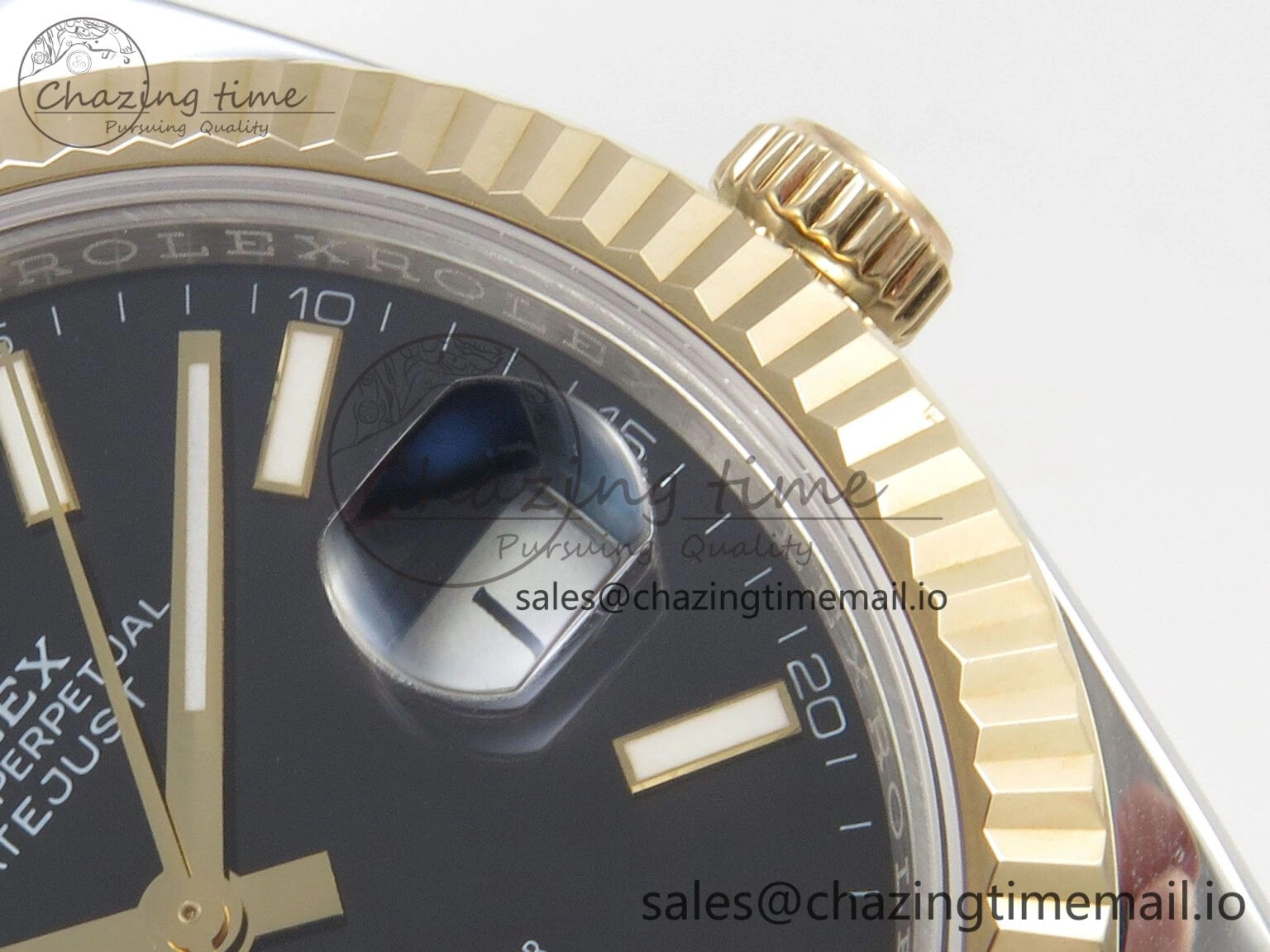 Breathable DateJust 41mm 126333 SS YG 3EF 1:1 Best Edition Black Dial on SS Jubilee Bracelet A 298