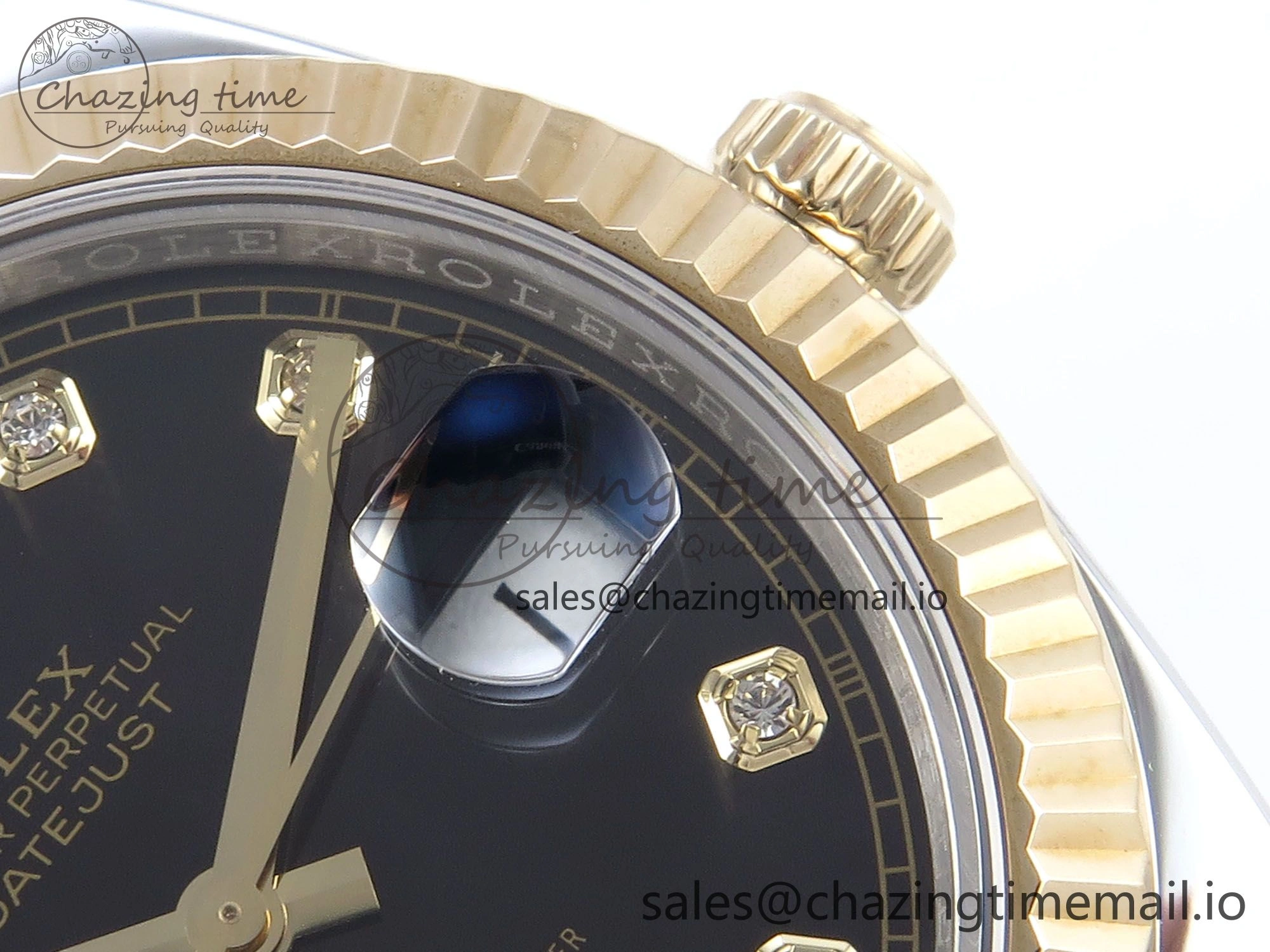 DateJust 41mm 126333 SS YG 3EF 1:1 Best Edition Black Diamond Dial on SS YG Jubilee Bracelet SA Attractive 300