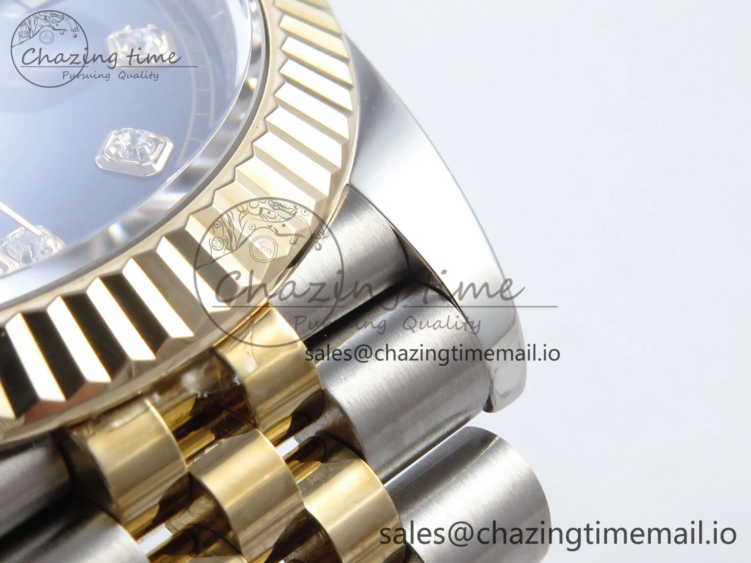 DateJust 41mm 126333 SS YG 3EF 1:1 Best Edition Black Diamond Dial on SS YG Jubilee Bracelet SA Attractive 300