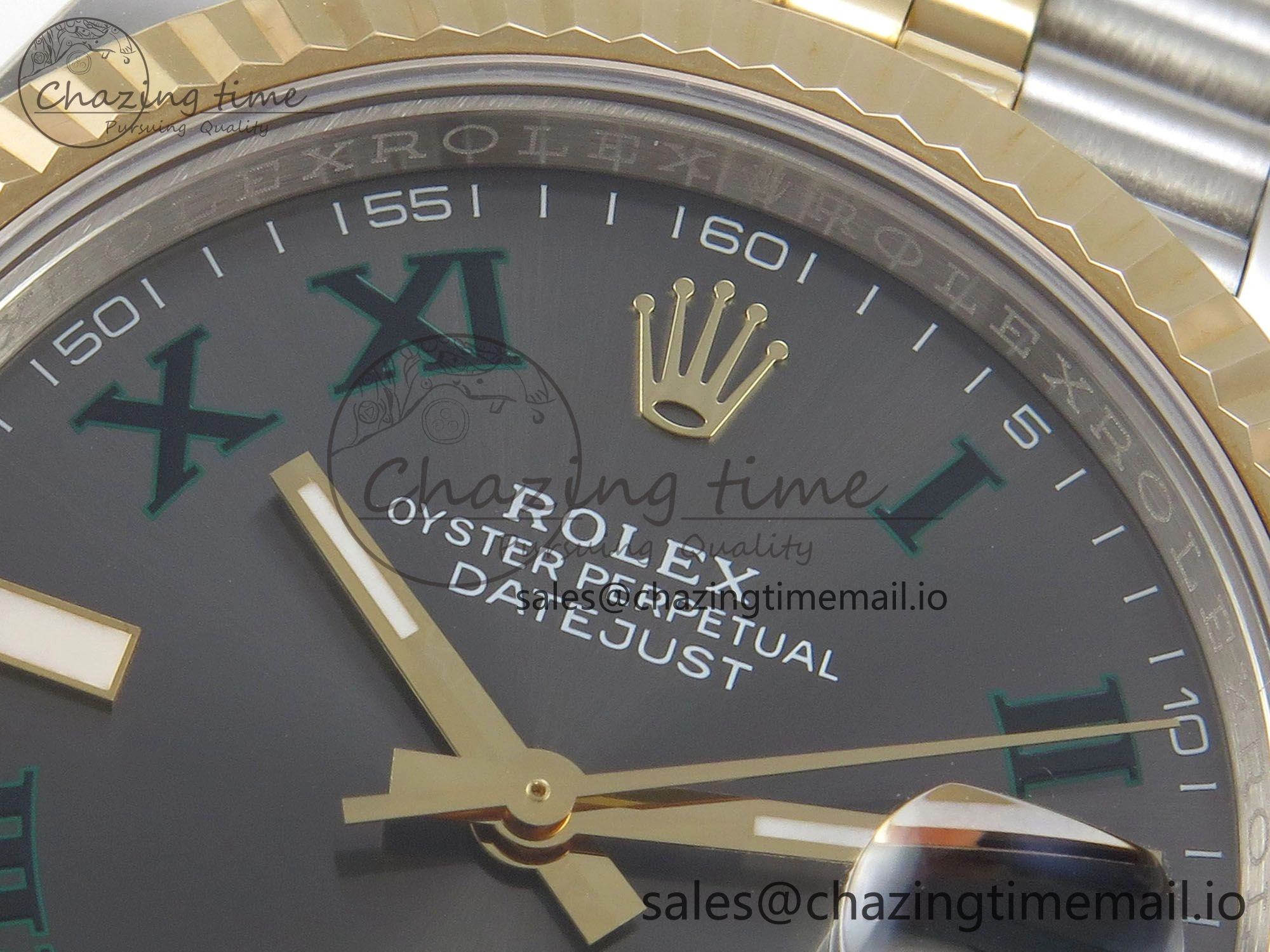 Effortless DateJust 41mm 126333 SS YG 3EF 1:1 Best Edition Gray Roman Dial on SS YG Jubilee Bracelet SA 302