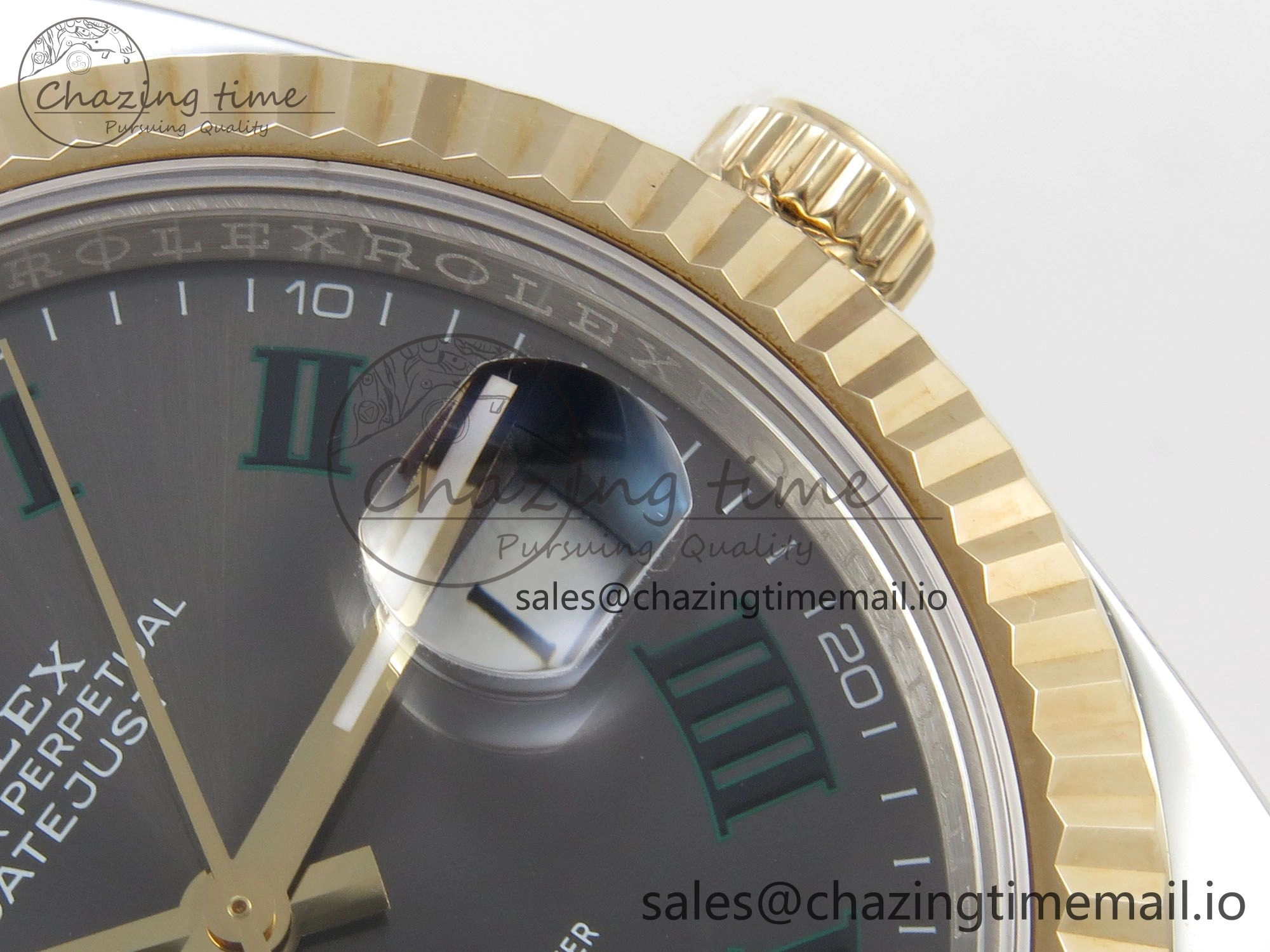 Effortless DateJust 41mm 126333 SS YG 3EF 1:1 Best Edition Gray Roman Dial on SS YG Jubilee Bracelet SA 302