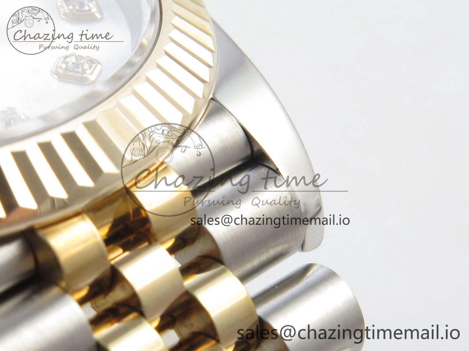 Reliable DateJust 41mm 126333 SS YG 3EF 1:1 Best Edition White MOP Diamond Dial on SS YG Jubilee Bracelet SA 299
