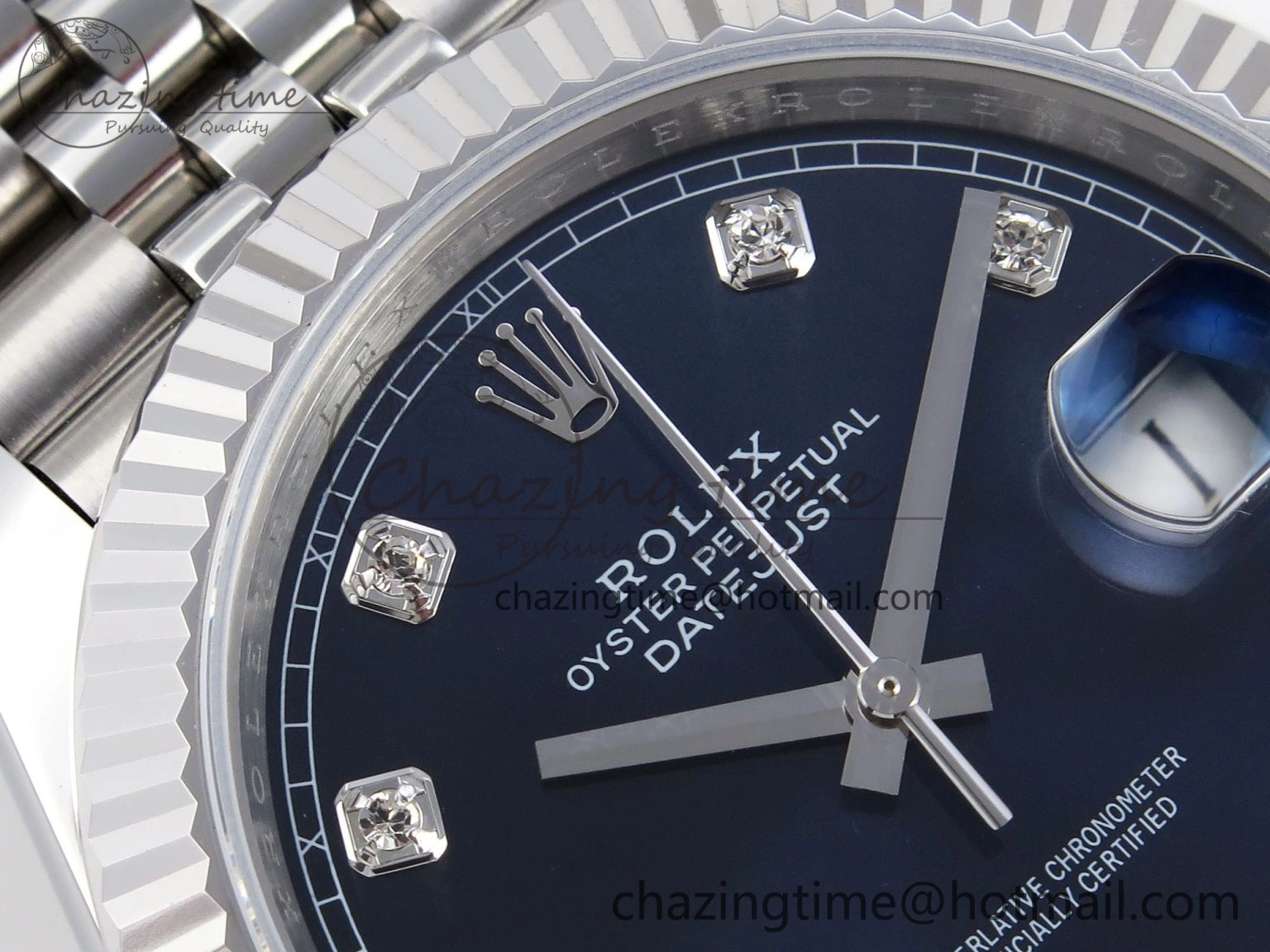 Lightweight DateJust 41mm 126334 904 SS ARF 1:1 Best Edition Blue Dial Diamonds Markers on Jubilee Bracelet SH 1863