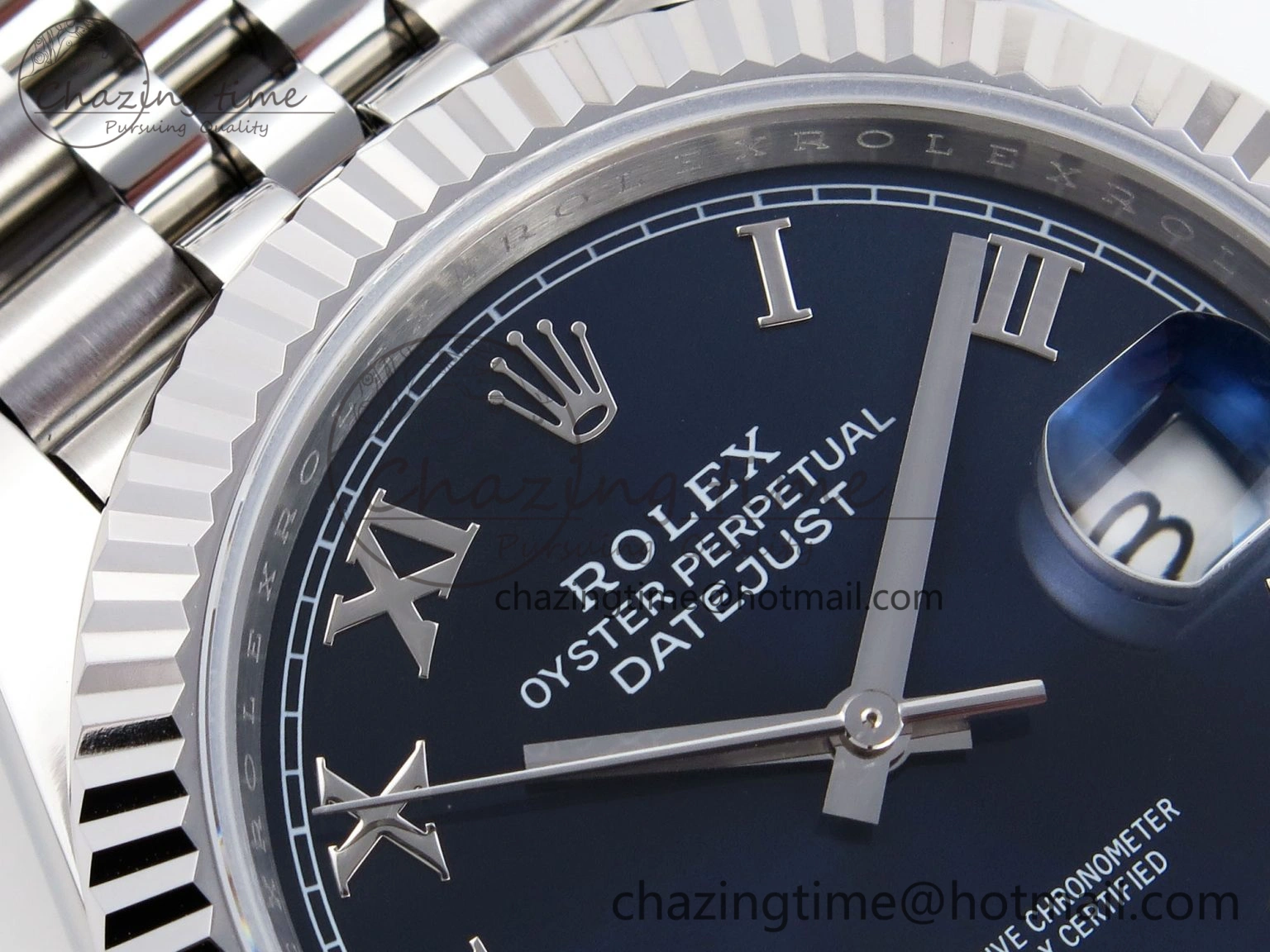 DateJust 41mm 126334 904 SS ARF 1:1 Best Edition Blue Dial Roman Markers on Jubilee Bracelet SH Minimalist 1866