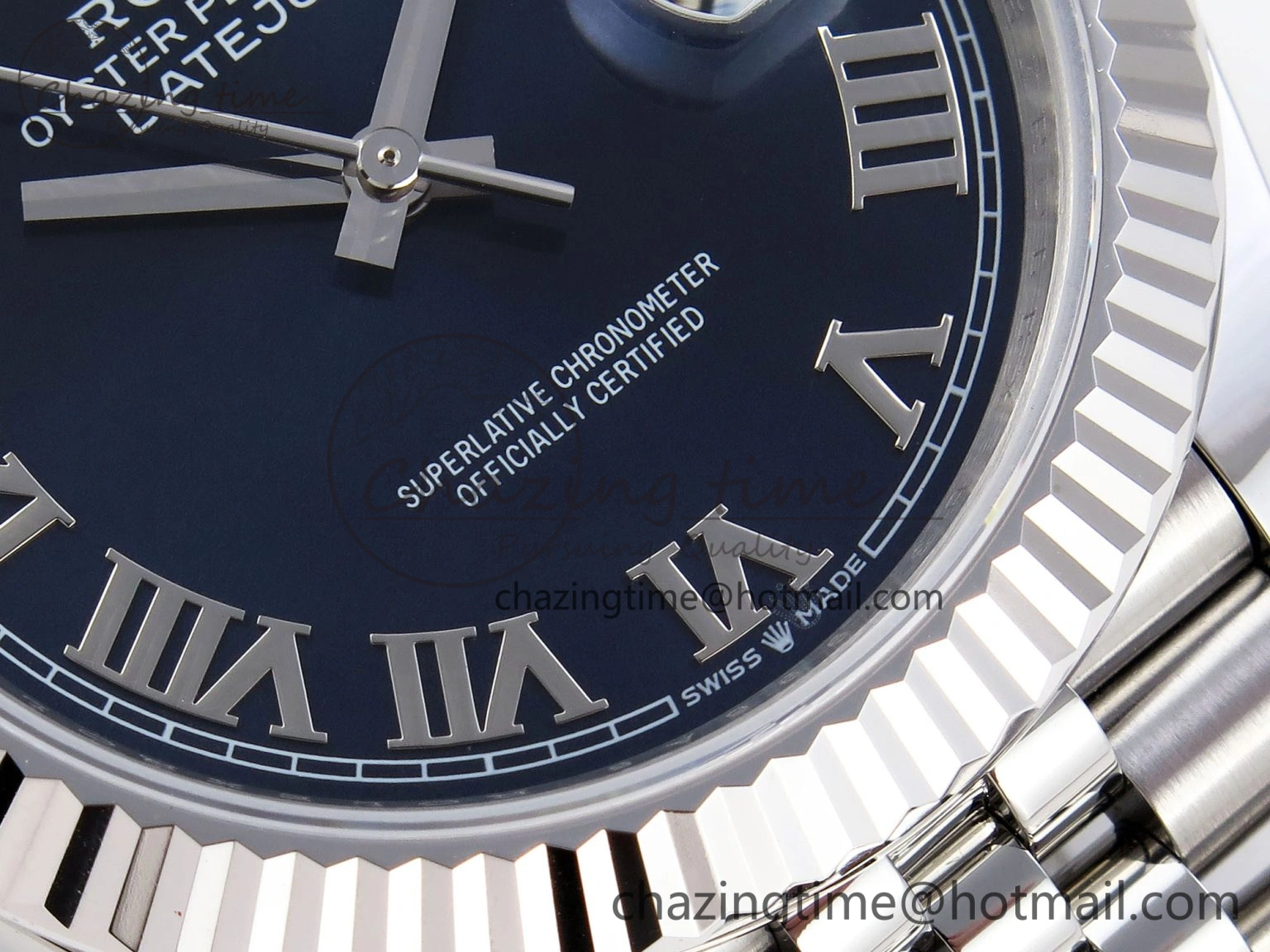DateJust 41mm 126334 904 SS ARF 1:1 Best Edition Blue Dial Roman Markers on Jubilee Bracelet SH Minimalist 1866