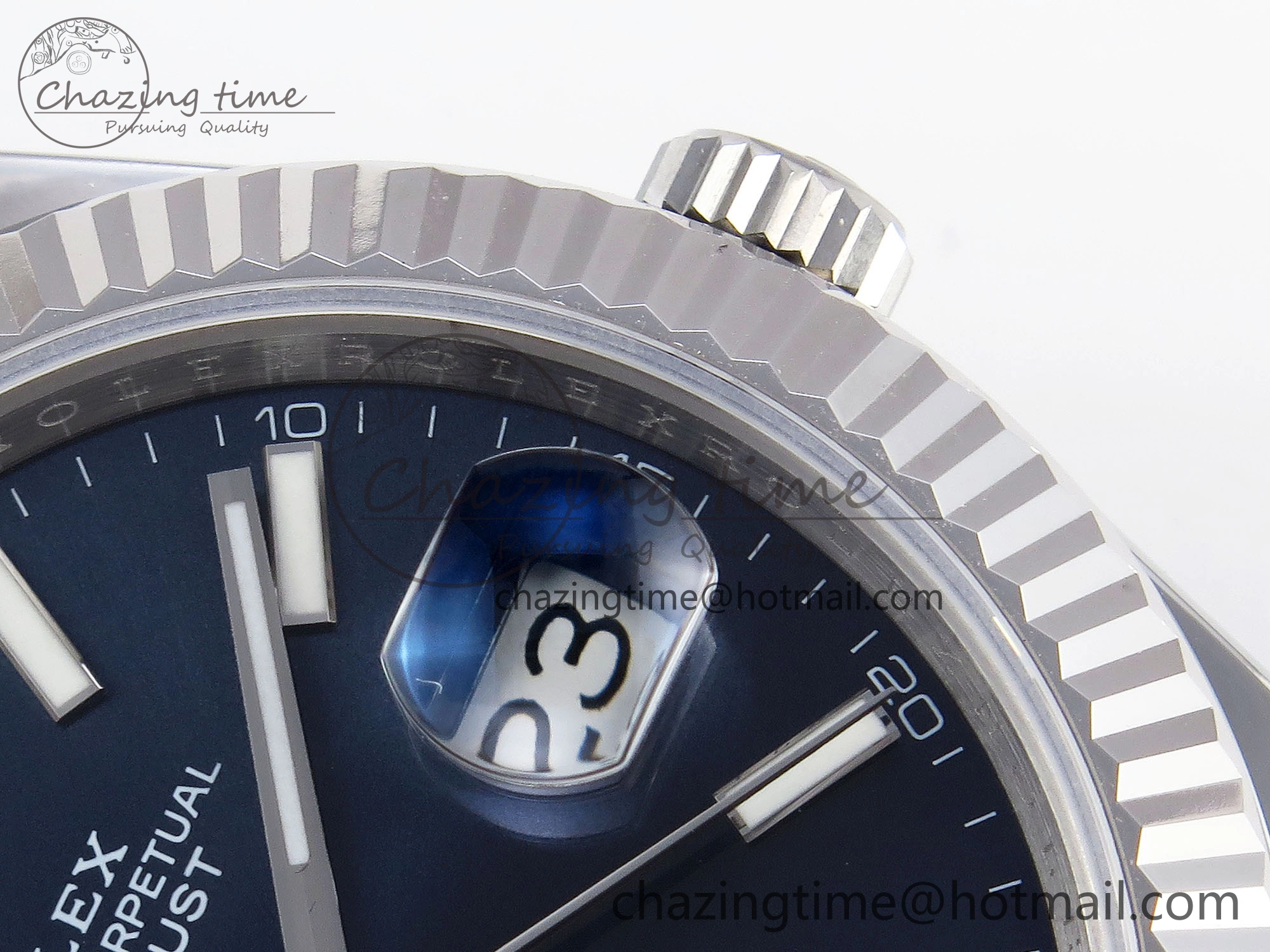 Original DateJust 41mm 126334 904 SS ARF 1:1 Best Edition Blue Dial Sticks Markers on Jubilee Bracelet SH 1864