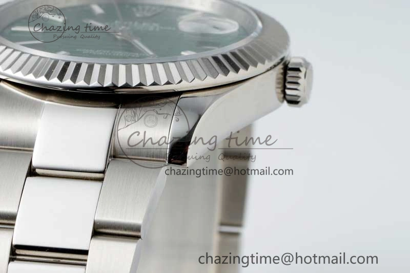 DateJust 41mm 126334 DIWF 1:1 Best Edition 904L Steel Green Fluted Dial on Oyster Bracelet SA TimelessDesign 2307