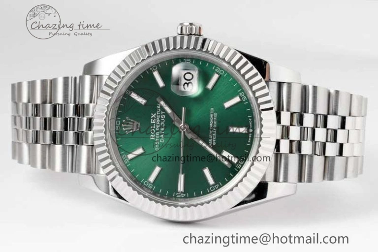 DateJust 41mm 126334 DIWF 1:1 Best Edition 904L Steel Green Sunburst Dial on Jubilee Bracelet SA Affordable 2305
