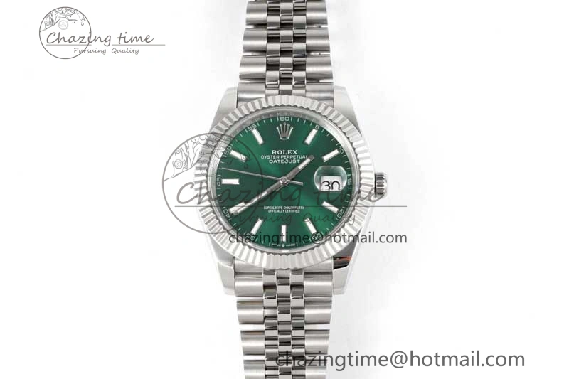 DateJust 41mm 126334 DIWF 1:1 Best Edition 904L Steel Green Sunburst Dial on Jubilee Bracelet SA Affordable 2305