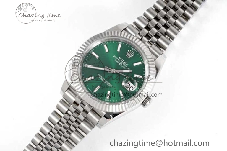 DateJust 41mm 126334 DIWF 1:1 Best Edition 904L Steel Green Sunburst Dial on Jubilee Bracelet SA Affordable 2305