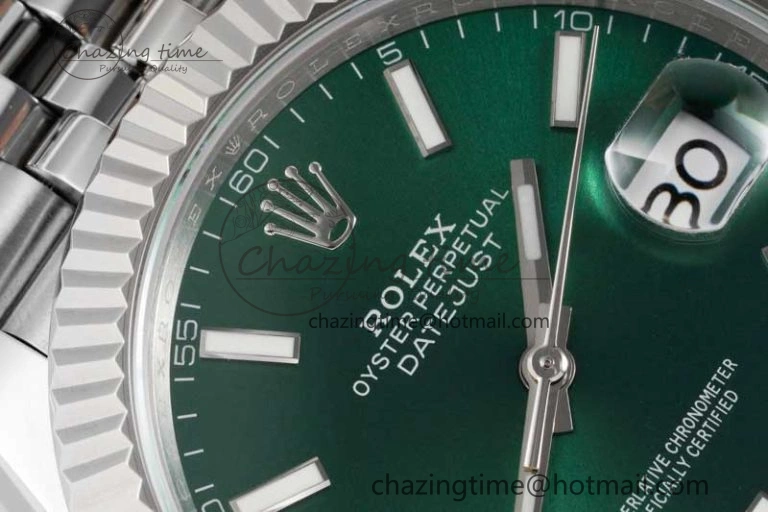 DateJust 41mm 126334 DIWF 1:1 Best Edition 904L Steel Green Sunburst Dial on Jubilee Bracelet SA Affordable 2305