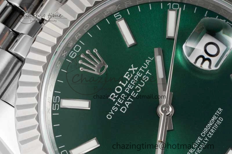 DateJust 41mm 126334 DIWF 1:1 Best Edition 904L Steel Green Sunburst Dial on Jubilee Bracelet SA Affordable 2305