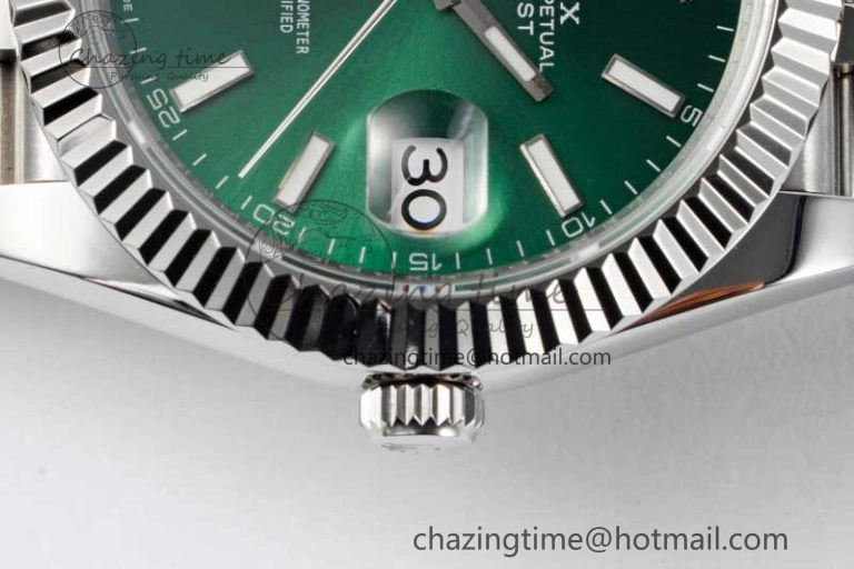 DateJust 41mm 126334 DIWF 1:1 Best Edition 904L Steel Green Sunburst Dial on Jubilee Bracelet SA Affordable 2305