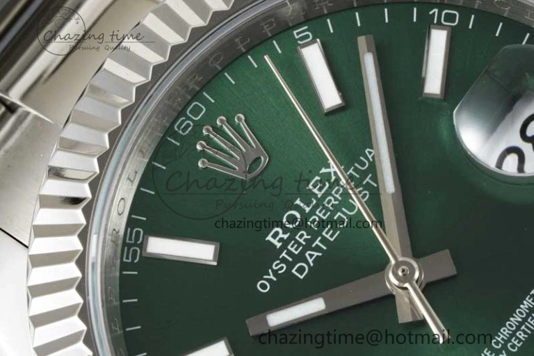 DateJust 41mm 126334 DIWF 1:1 Best Edition 904L Steel Green Sunburst Dial on Oyster Bracelet SA ZipUp 2304
