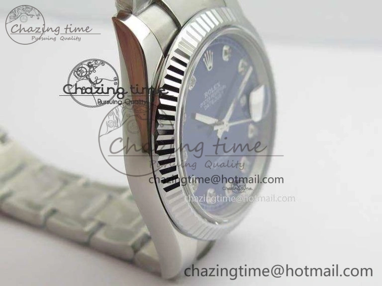 Durable DateJust 41mm 126334 Noob 1:1 Best Edition Fluted Bezel Blue Diam Dial On SS Oyster Bracelet A 3583
