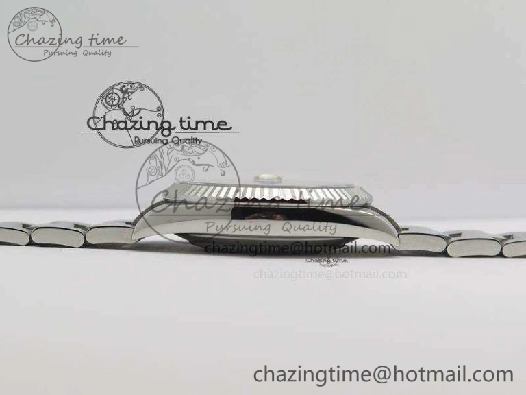 EasyCare DateJust 41mm 126334 Noob 1:1 Best Edition Fluted Bezel Gray Dial On SS Oyster Bracelet A 3589