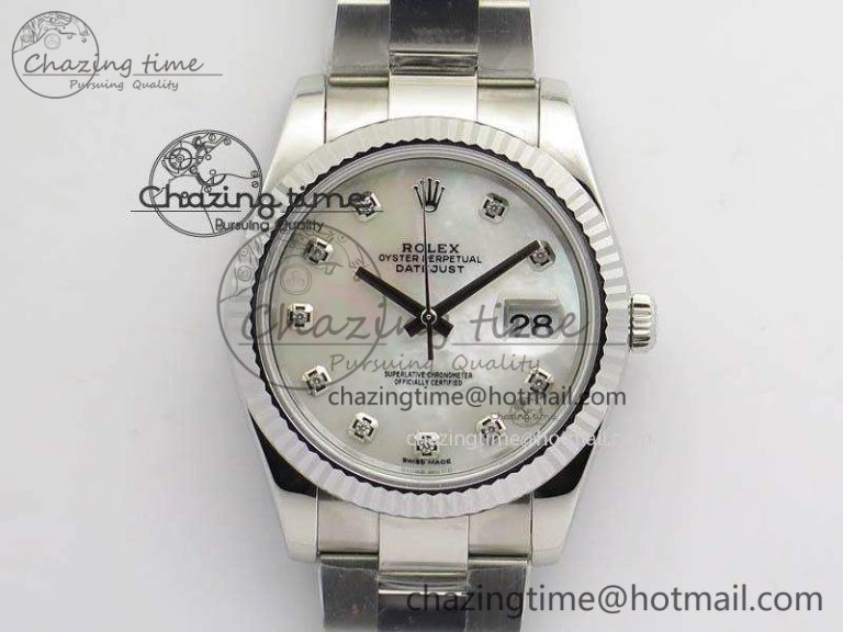 DateJust 41mm 126334 Noob 1:1 Best Edition Fluted Bezel MOP Diam Dial On SS Oyster Bracelet A Resilient 3582