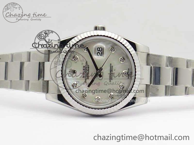DateJust 41mm 126334 Noob 1:1 Best Edition Fluted Bezel MOP Diam Dial On SS Oyster Bracelet A Resilient 3582
