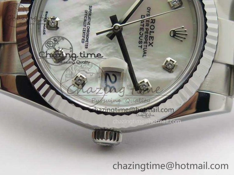 DateJust 41mm 126334 Noob 1:1 Best Edition Fluted Bezel MOP Diam Dial On SS Oyster Bracelet A Resilient 3582
