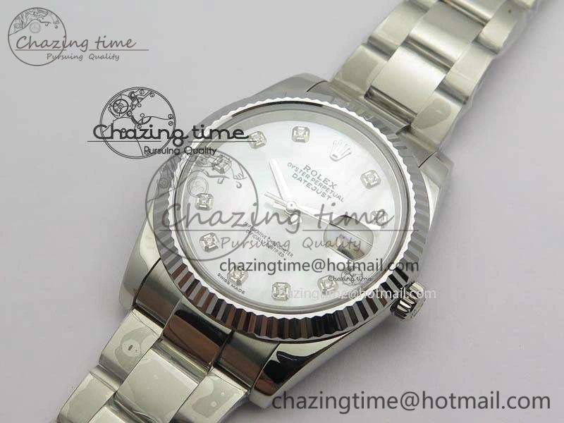 DateJust 41mm 126334 Noob 1:1 Best Edition Fluted Bezel MOP Diam Dial On SS Oyster Bracelet A Resilient 3582