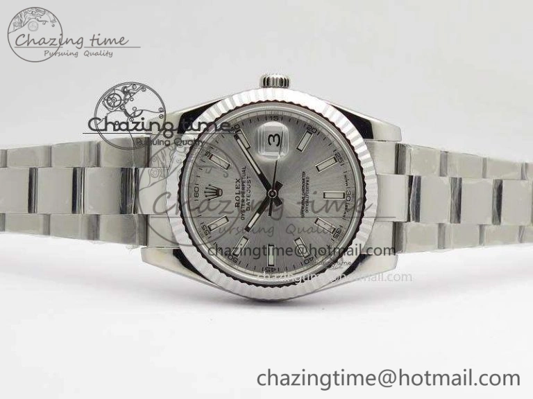 DateJust 41mm 126334 Noob 1:1 Best Edition Fluted Bezel Silver Dial On SS Oyster Bracelet A QuickDry 3588
