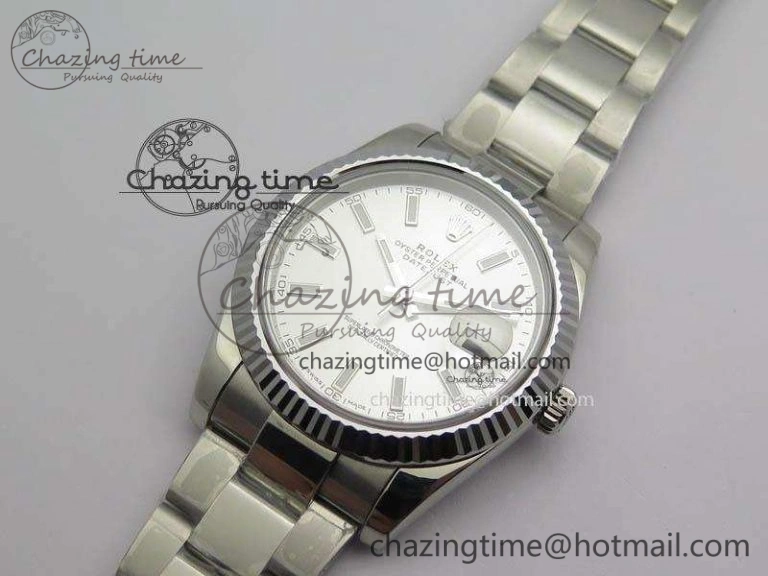 DateJust 41mm 126334 Noob 1:1 Best Edition Fluted Bezel Silver Dial On SS Oyster Bracelet A QuickDry 3588