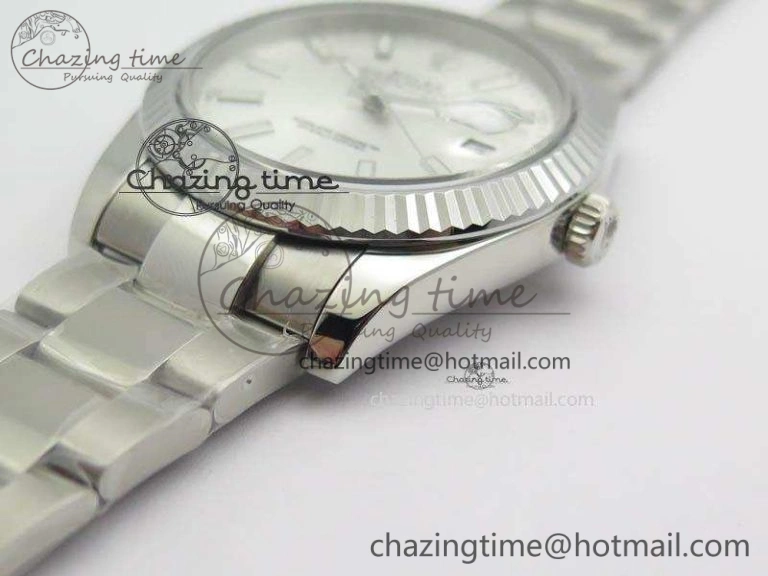 DateJust 41mm 126334 Noob 1:1 Best Edition Fluted Bezel Silver Dial On SS Oyster Bracelet A QuickDry 3588