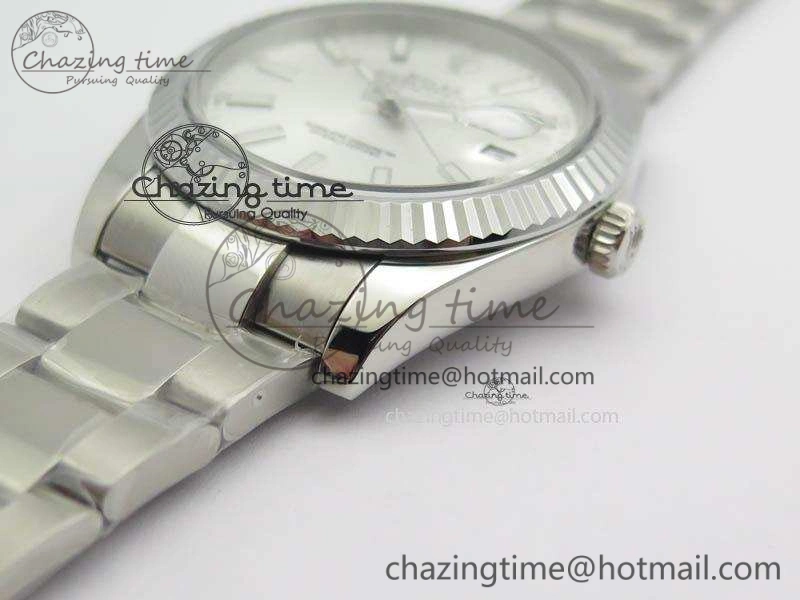 DateJust 41mm 126334 Noob 1:1 Best Edition Fluted Bezel Silver Dial On SS Oyster Bracelet A QuickDry 3588