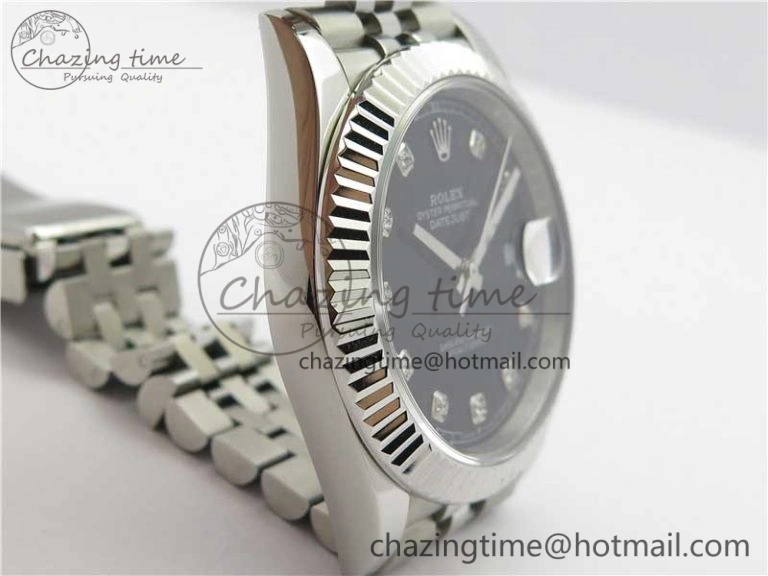 Durable DateJust 41mm 126334 SS BP Maker 1:1 Best Edition New Version Black Crystal Dial on Jubilee Bracelet 3024